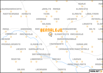 map of Bernalejo