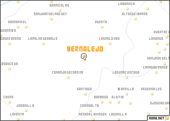 map of Bernalejo