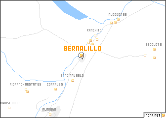 map of Bernalillo