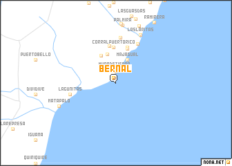 map of Bernal