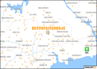 map of Bernardino Abajo