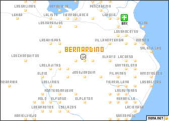 map of Bernardino