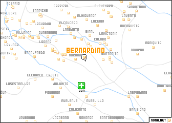 map of Bernardino