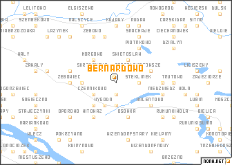 map of Bernardowo