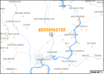 map of Bernardston