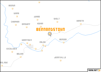 map of Bernardstown