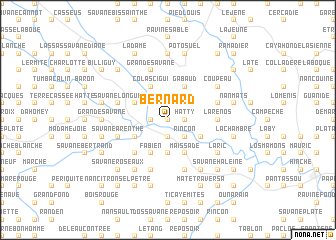 map of Bernard
