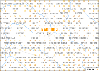 map of Bernard