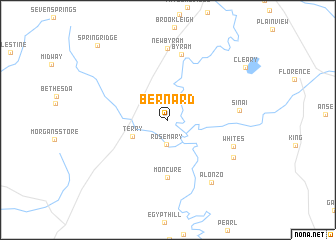 map of Bernard