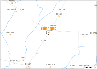 map of Bernard