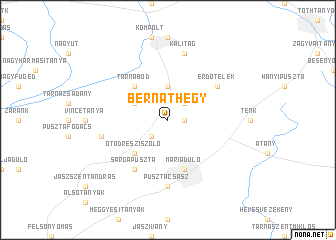 map of Bernáthegy