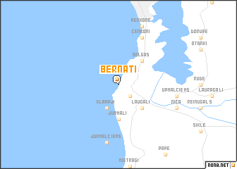 map of Bernāti