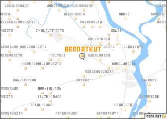 map of Bernátkút