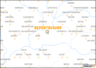 map of Bernátov Dvor