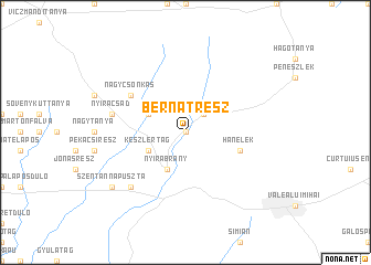 map of Bernátrész