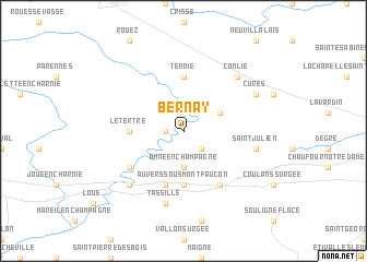 map of Bernay