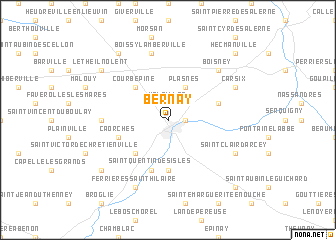 map of Bernay