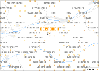 map of Bernbach