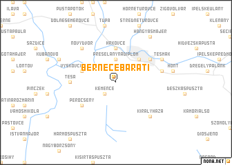 map of Bernecebaráti