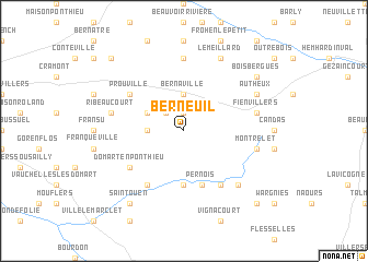 map of Berneuil