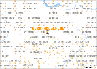 map of Bernhardschlag