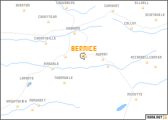 map of Bernice