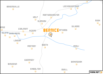 map of Bernice