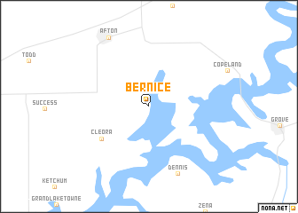 map of Bernice