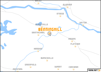 map of Berning Mill