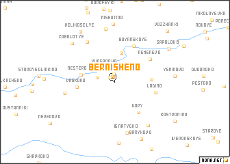 map of Bernisheno