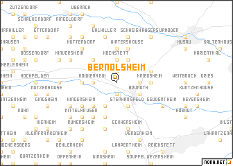 map of Bernolsheim
