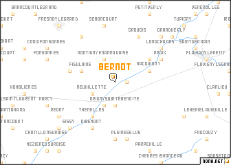 map of Bernot