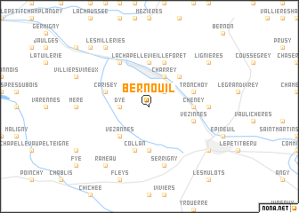 map of Bernouil