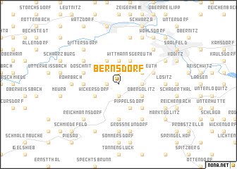 map of Bernsdorf