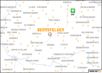 map of Bernsfelden