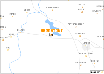 map of Bernstadt