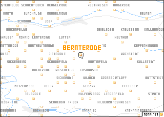 map of Bernterode