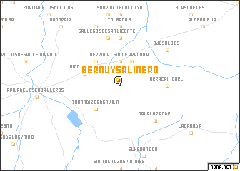 map of Bernúy-Salinero