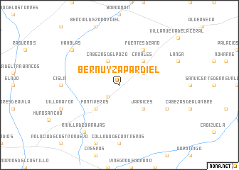 map of Bernúy-Zapardiel