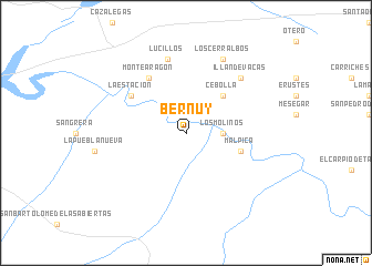 map of Bernúy