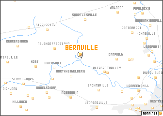 map of Bernville