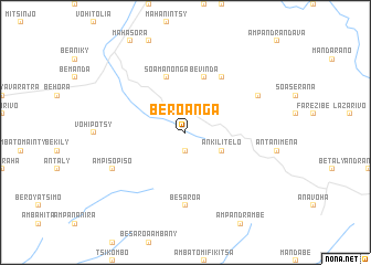 map of Beroanga