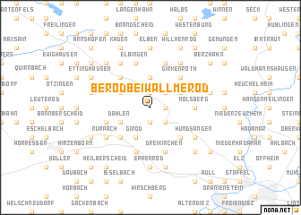 map of Berod bei Wallmerod