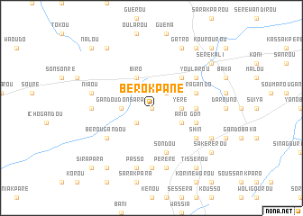 map of Bérokpané