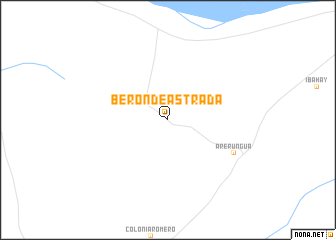 map of Berón de Astrada