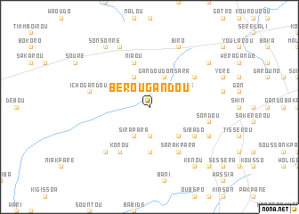 map of Bérougandou