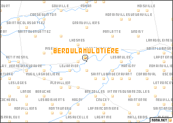 map of Bérou-la-Mulotière