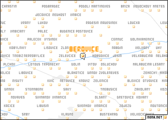 map of Beřovice