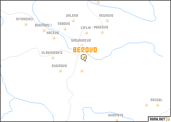 map of Berovo