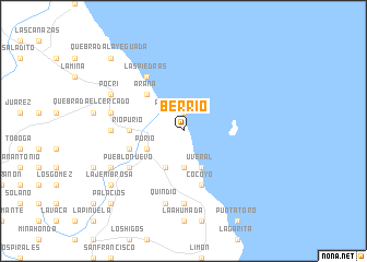 map of Berrío